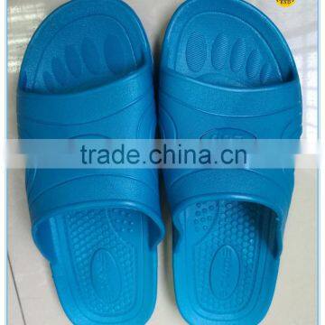 Good quality blue color pvc foamed injection esd shoes slipper