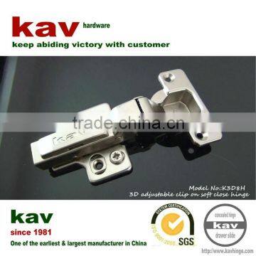 auto closing 3D cam adjustable concealed wooden door hinge