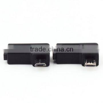 Right Left Micro Connector 90 Degree USB Male to Micro Female Plug Adapter photo-4