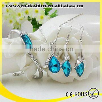 Artificial Imitation Diamond Jewelry Set, Gold Jewelry Sets photo-6