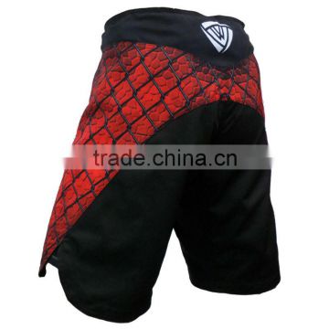 Black Men's mma fight shorts with Groin Cup