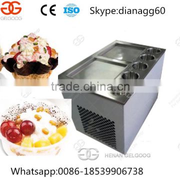 Double Pan Fried Ice Cream Roll Machine