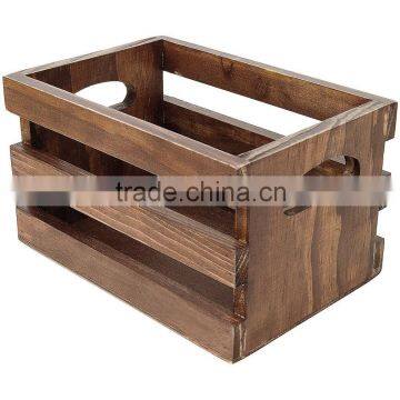 SET of 3 VINTAGE WOODEN CRATE WOODEN FARM APPLE FRUIT CRATE BUSHELL BOX ANTIQUE