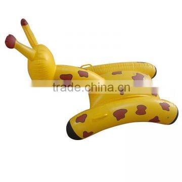 New Design Giraffe Inflatable Ride-on Raft,giraffe Pool Float for Kids
