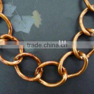 brown color curb chain big size for men