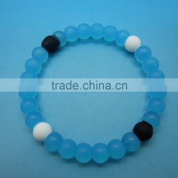 Wholesale New Fashion Balance Ball shape Bead Silicone Bangle