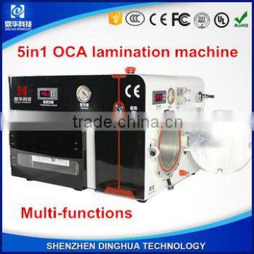 Dinghua 5in1 oca vacuum lamination machine for mobile phone repair and refurbish
