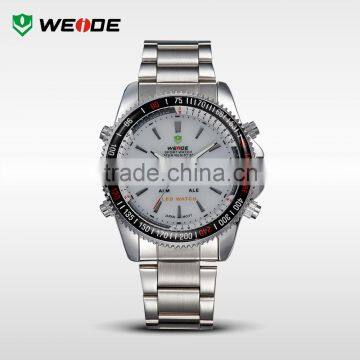 WEIDE multi-purpose youth watch Date Day Alarm LED Display Stainless Steel Band well-being sports watches WH903-2