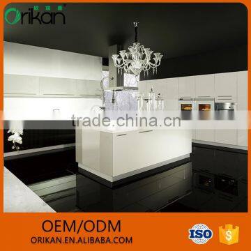 Hot selling colored glass kitchen cabinet doors with low price