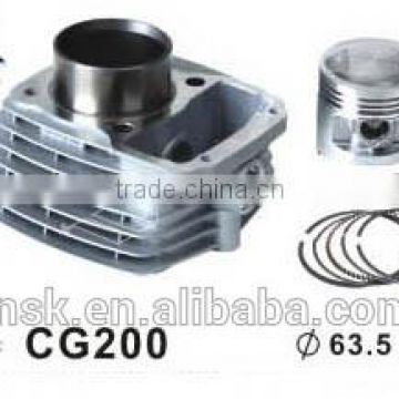 Hot Ssale and shock price Motorcycle Cylinder Head cylinder kit(CG)MODEL CG200 DIA63.5mm