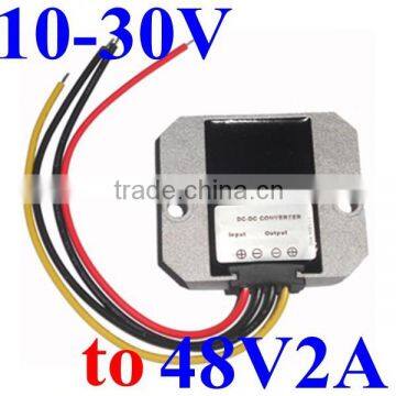 dc power converter 12v 24v 14v 28v to 48v 2a step up voltage regulator booster module