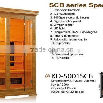 infrared saunas rooms for 1 persons for commercial use