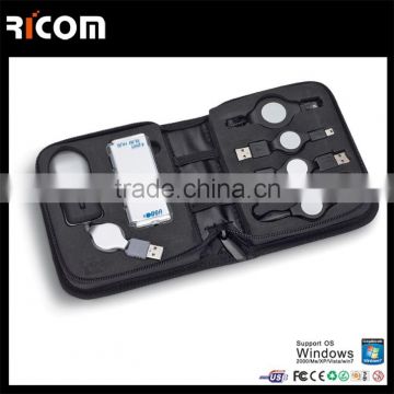 electronic tools kit set,electronic adapter set,usb notebook travel kit with pouch--KIT-001--Shenzhen Ricom