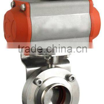 SS 316L Stainless Steel Hygienic Electric Butterfly Valve