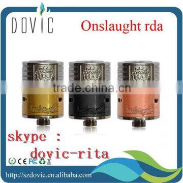 Fashion design new arrival onslaught rda beautiful engraved clone onslaught atomizer onslaught rda clone