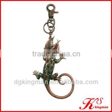 Kingman fashionable latest antique bronze keychain