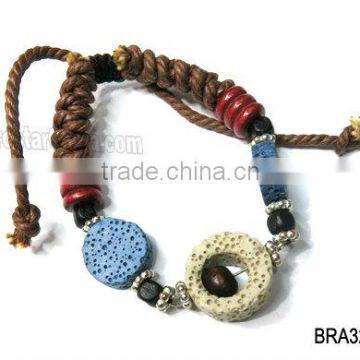 Fashion coloful lava rock beads bracelet