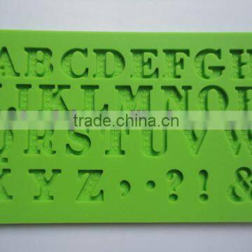 English letters fondant silicone mould