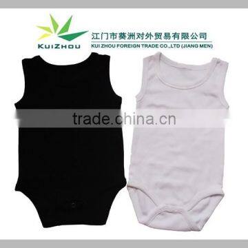 100% Cotton Plain Color Baby Sleeveless Bodysuits