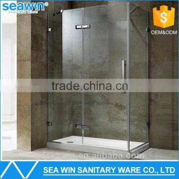 OEM service easy installation Waterproof 2 sided shower enclosure