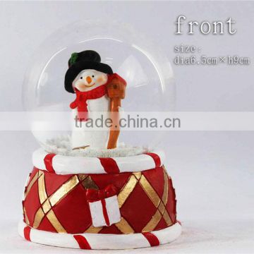 resin christmas snowman custom made snow globes