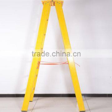 Fiberglass Double side step ladder with 4 meter / FRP Insulated ladder