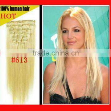 Remy Clip in Hair Extensions 26 Inch Cheap Human Remy Hair Clip In Hair Extensions Remy Hair photo-2
