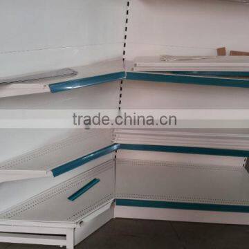 hot sell classic style supermarket corner display shelf