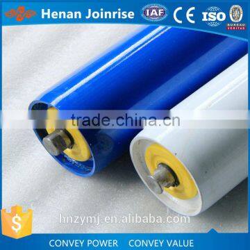 China high quality belt conveyor impact roller with rubber ring