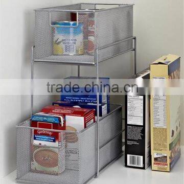 New Design 2 Tier Kitchen Mesh Sliding Cabinet Drawers