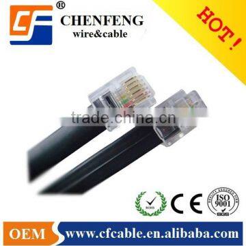 Six cores flat telephone wire cable, factory price,telephone wire