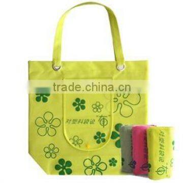 Plain custom logo folding wholesale reusable shopping bags