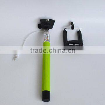 2015 Hot Products Factory Wholesale Selfie Stick for Mobile Phone Camera Extendable Colorful Selfie Stick With Cable photo-4