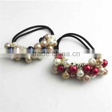 knitted happy rhinestone hair ties