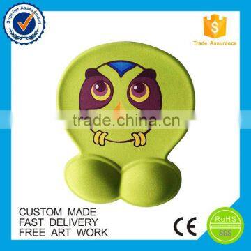 Customized free sample cheep logo wrist gel mouse pad sexy