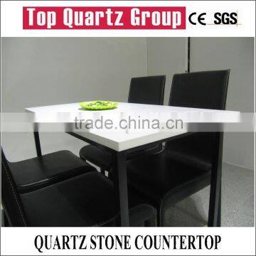 Hot sales pure white quartz stone restaurant dining table top