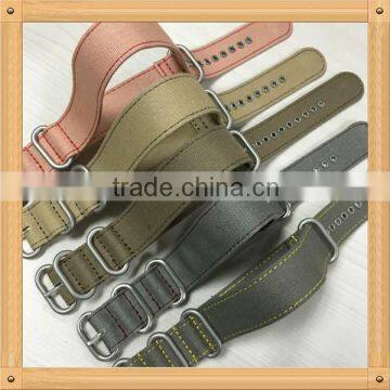 High Quality Zulu Ring 1 Piece Canvas Wrist Watch Strap photo-4