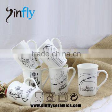 High Quality White Ceramic Advertising Coffee Cup