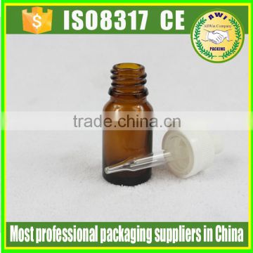 Screen Printing Amber Essential Oil Glass Bottle 15 ml