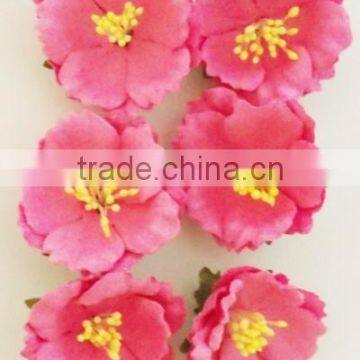 Bright pink Peony paper flower 6 pcs / 20 pcs / 50 pcs