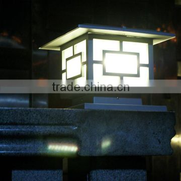 Aluminium material rechargeable european outdoor pillar lighting