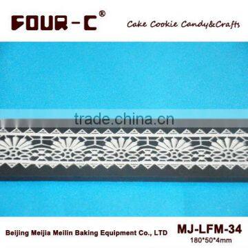 Cake edge silicone mat,lace border mold,most popular lace maker