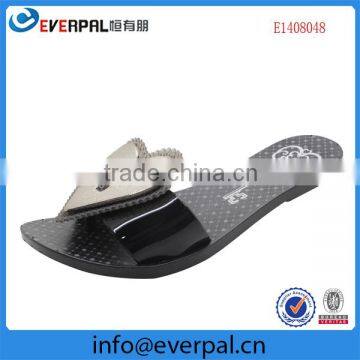 Newest Cute Lady Jelly Shoes Women Sandals Heart Decoration Flip Flops photo-2