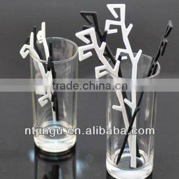 hot sale new style plastic branch drink stirrer