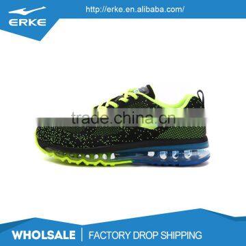 ERKE Wholesale Dropshiping Brand Breathable Kintted Mesh Mens Air Cushion Sport Running Shoes photo-2