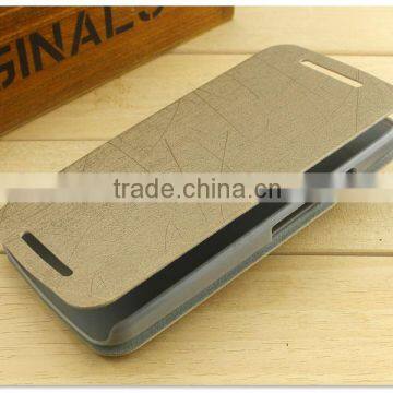 Super Quality PU Leather Case Cover Rain Strand Sucker Flip Stand Case Cover for MOTO G3 photo-2