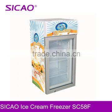White/black +logo design is available ice cream freezers for sale