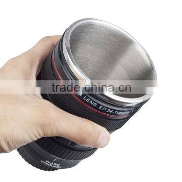 Lens/Camera Cup with Stainless Steel Interior