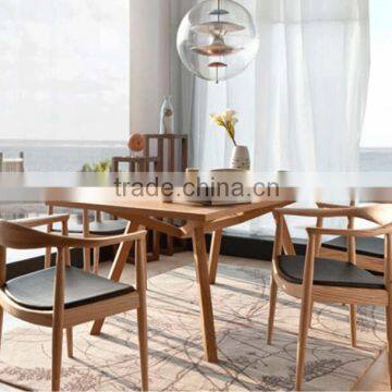 The Kennedy President Election Replica Wood Hans Wegner Chair Designer Wood Dining Chair photo-6