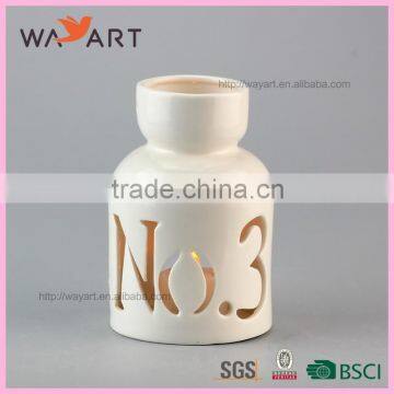 Funny Bottle Shaped Ceramic Candle Holder Insert